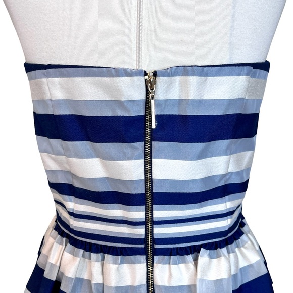 ERIN Erin Featherston CAROLINA Navy Striped Dress 8 - Picture 9 of 10